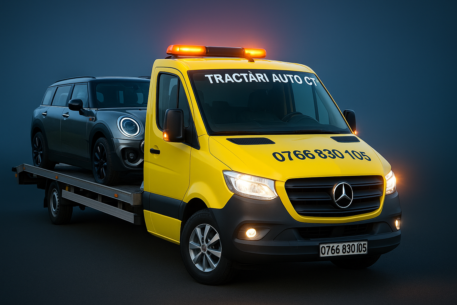 Tractări auto Constanța – platformă auto A2/A4